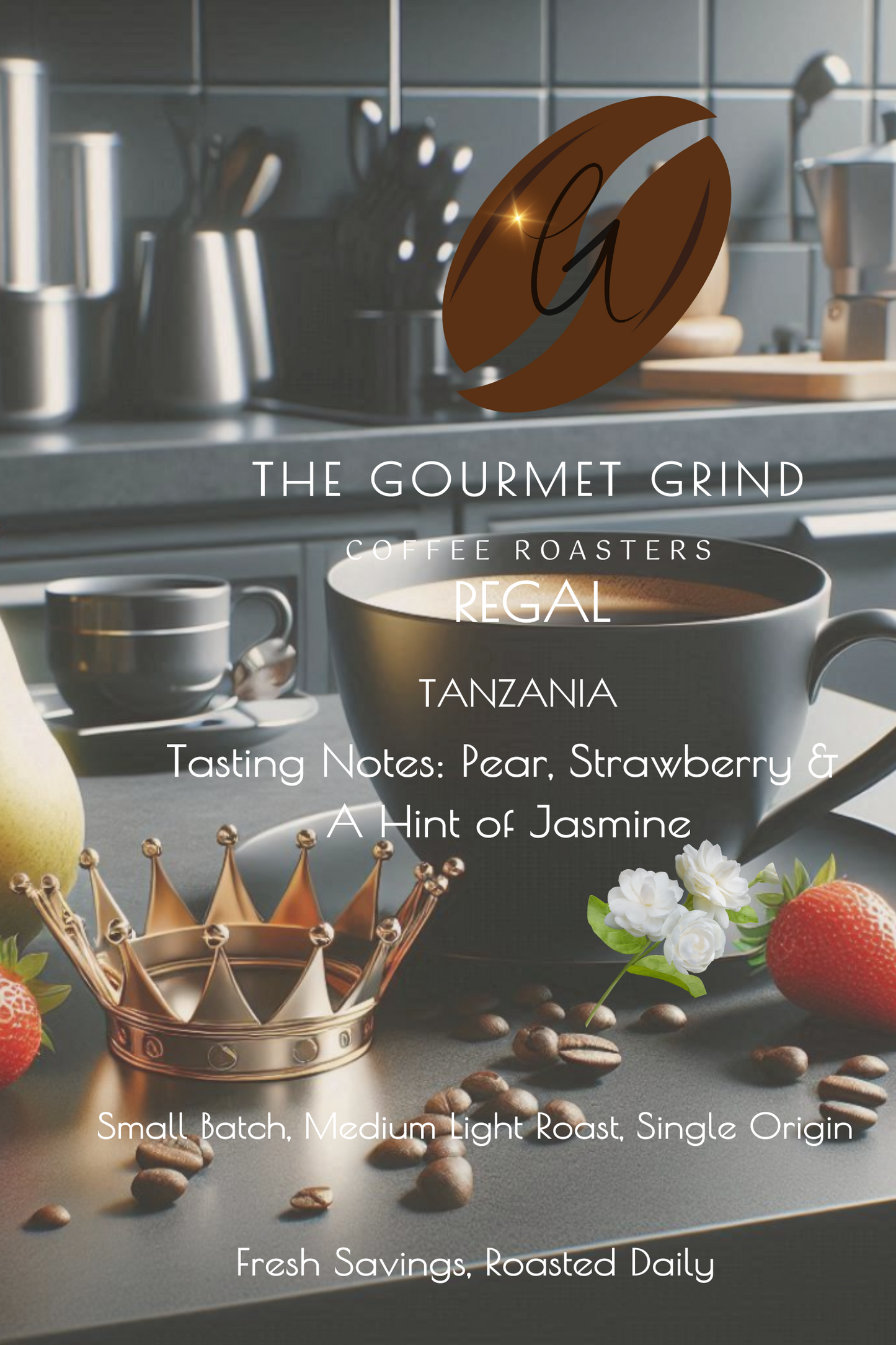 REGAL: Tanzanian single origin medium-light roast coffee