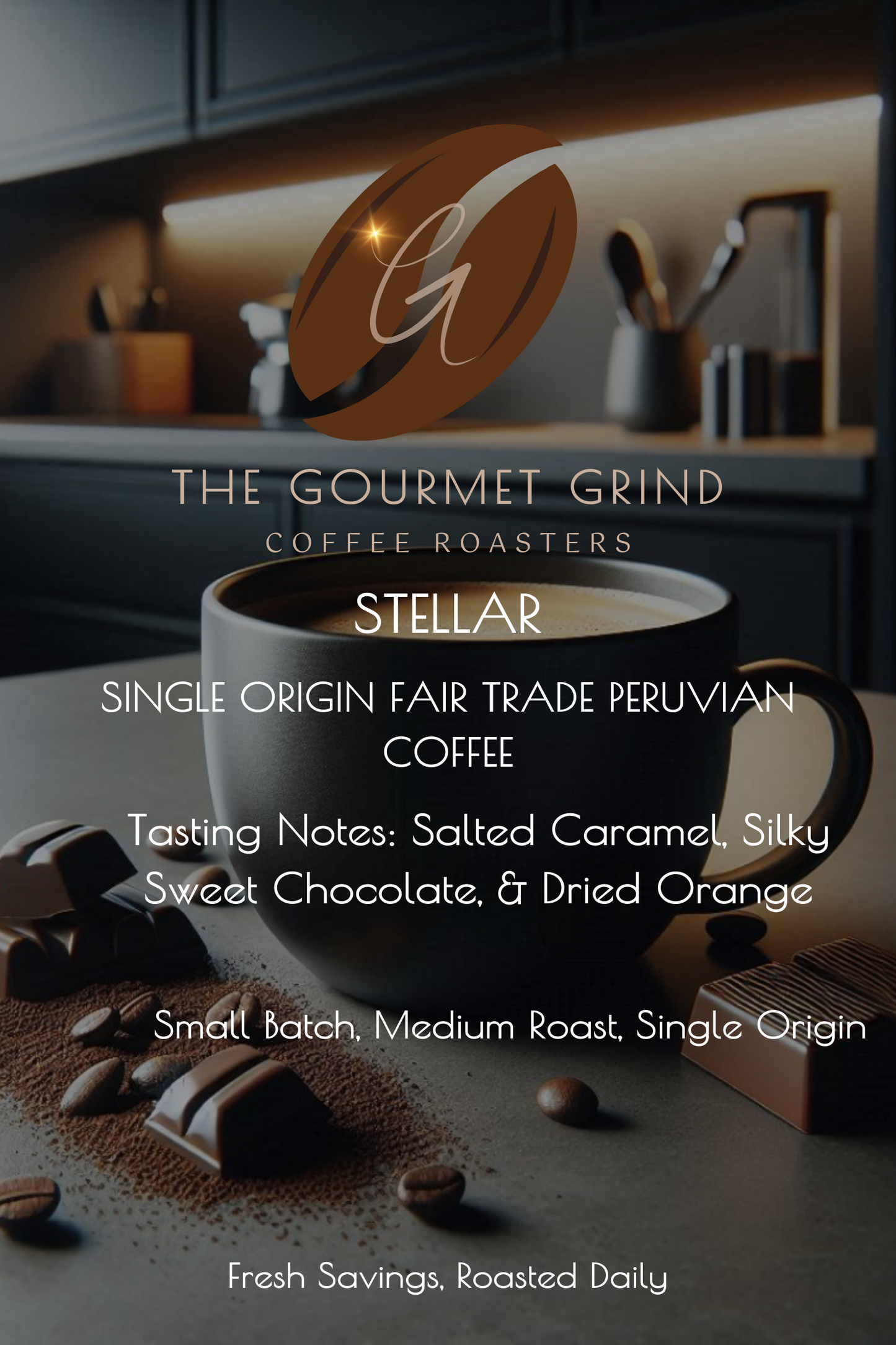 STELLAR: Peruvian single origin medium roast coffee