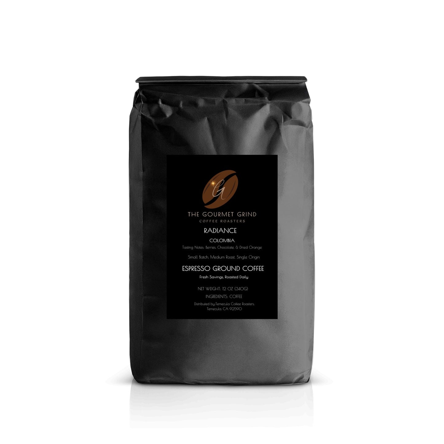 RADIANCE: Colombian single origin medium roast coffee